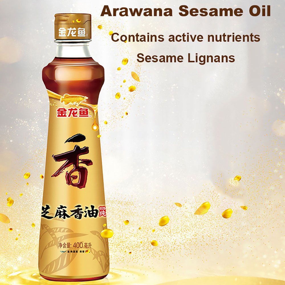 Well-Known Brand Arowana 100% Pure Sesame Pressed Sesame Oil Wholesale Big Barrel Sesame Oil Pure Sesame Oil
