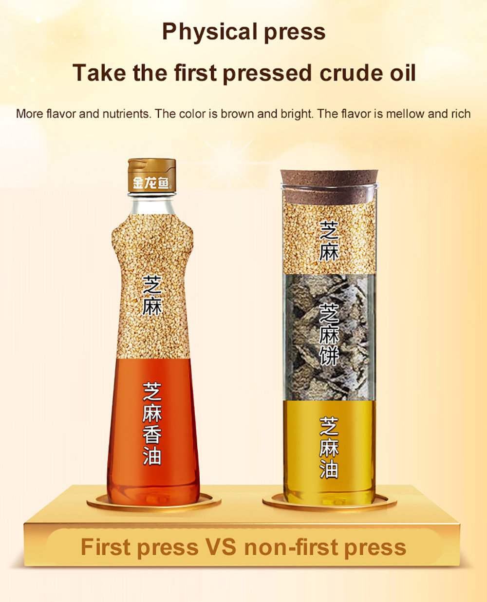 OEM Ex-Factory Price 100% Pure/Mixed Sesame Oil/Vegetable Oil