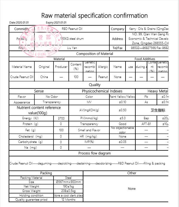 100% Pure Refined Peanut Oil