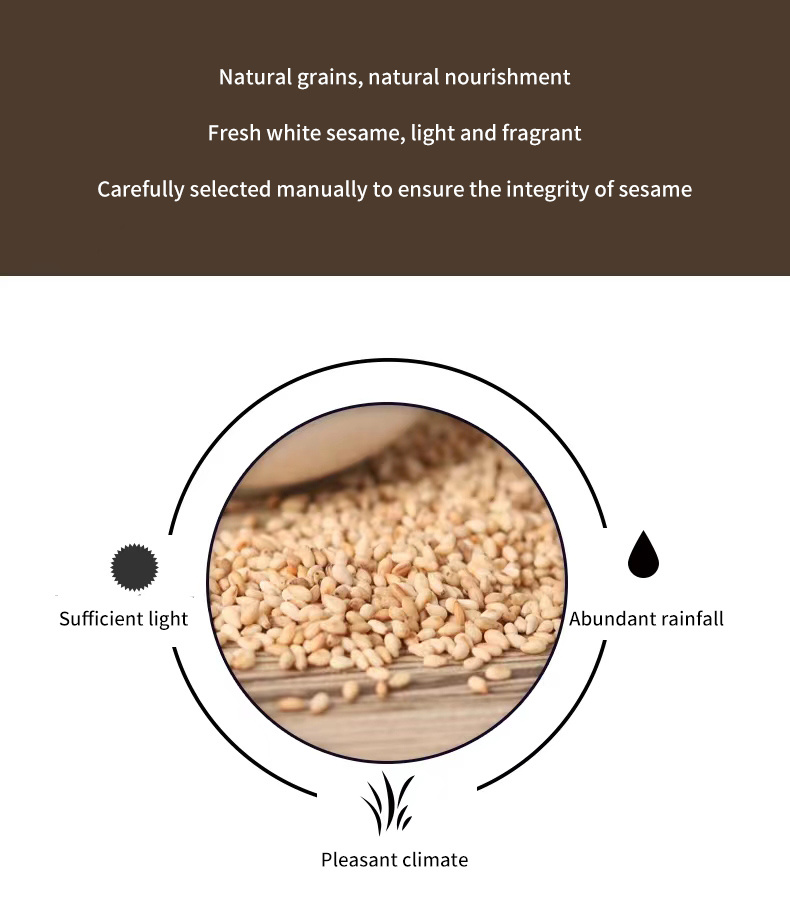 Factory Direct Sales of High-Quality White Sesame, Black Sesame, Sesame