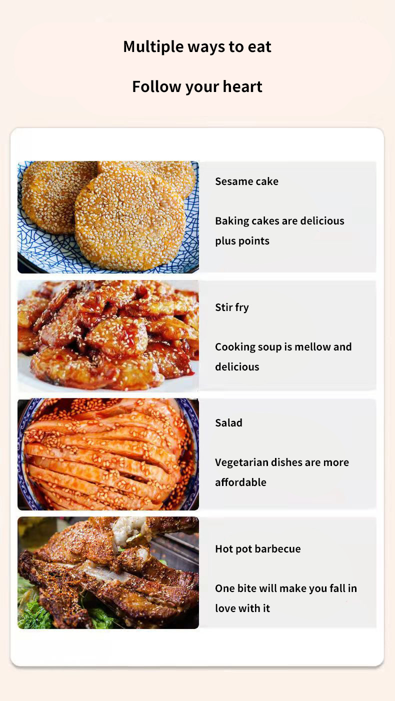 Factory Direct Sales of High-Quality Seasonings, Healthy Food, Roasted Sesame Seeds